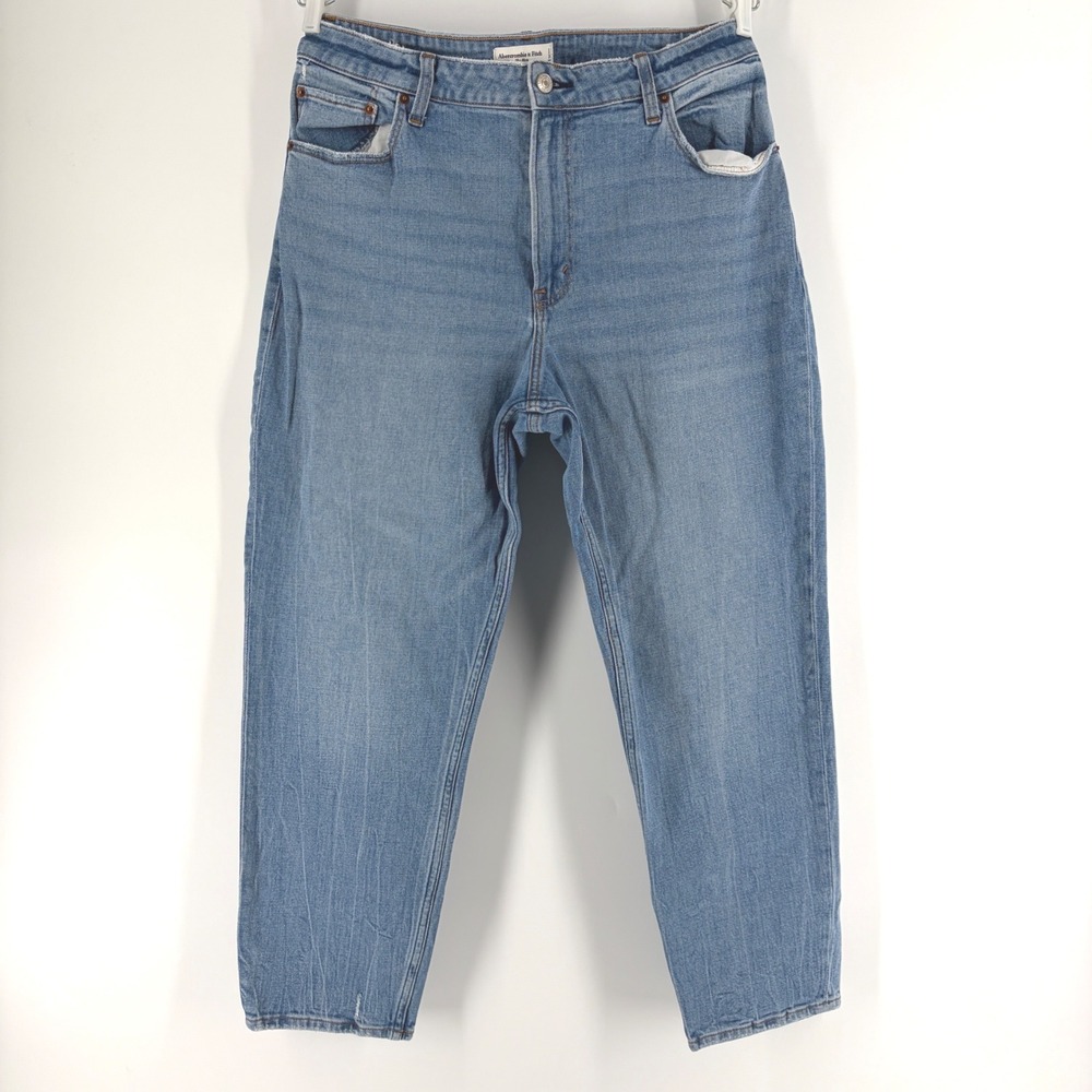 Abercrombie Fitch Jeans Size 32 14 The Mom High Rise Curve Love Stretch